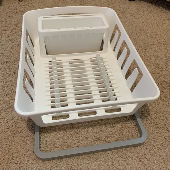 Mainstays Dish Drying Rack with Utensil Holder - Picture 3 of 7